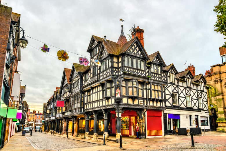 Una casa de arquitectura tradicional de Chester