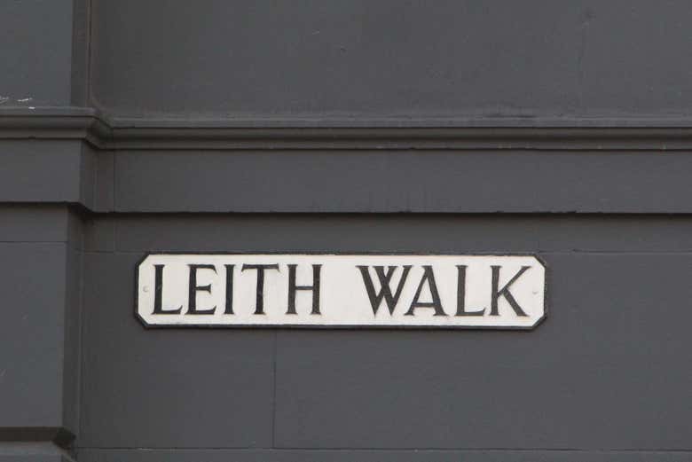 Una de las calles del barrio de Leith