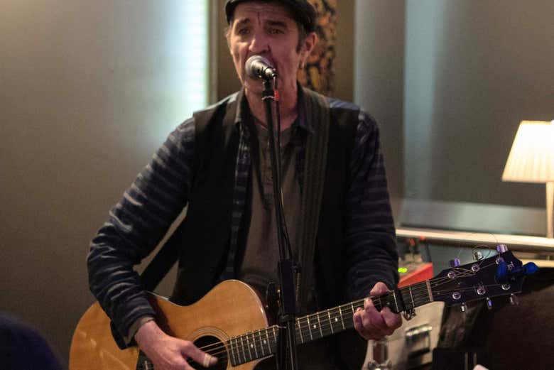 Durante il concerto di musica folk scozzese