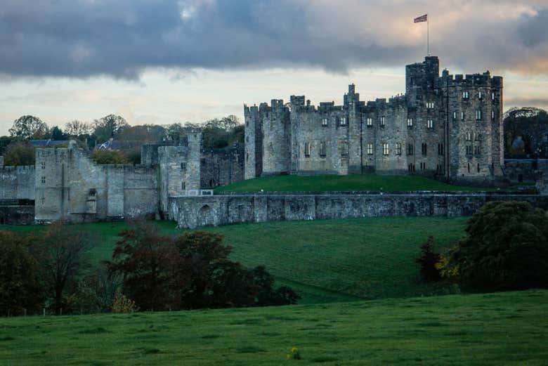 Vista del castillo de Alnwick