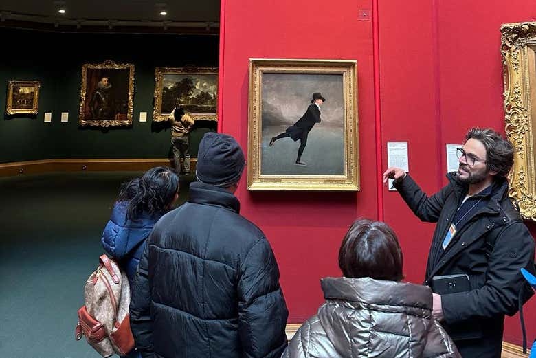 Contemplando un quadro della National Gallery
