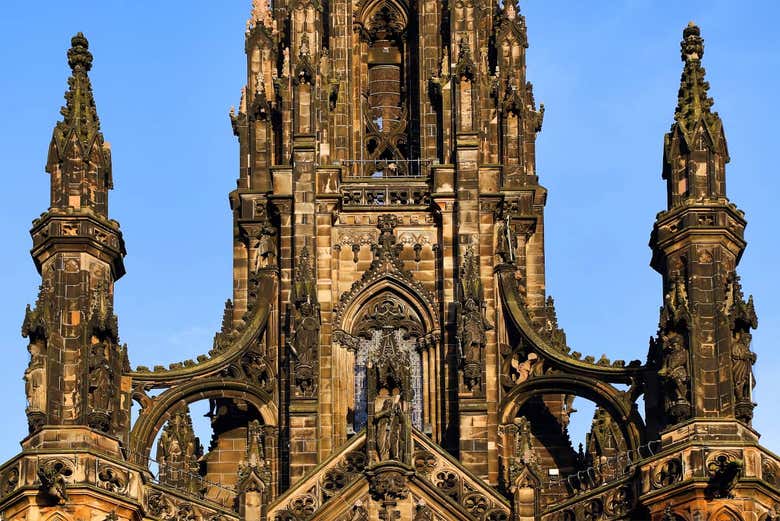 Detalle del Monumento a Scott
