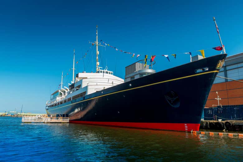 Admire the Royal Yacht Britannia