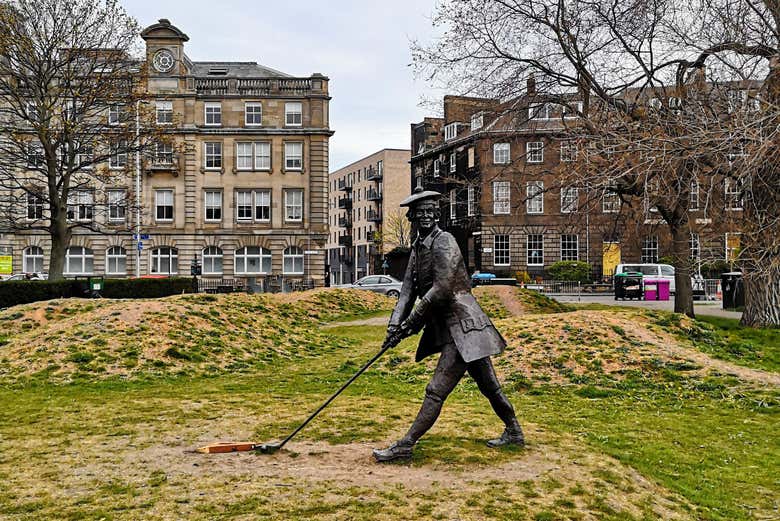Estatua del golfista John Rattray