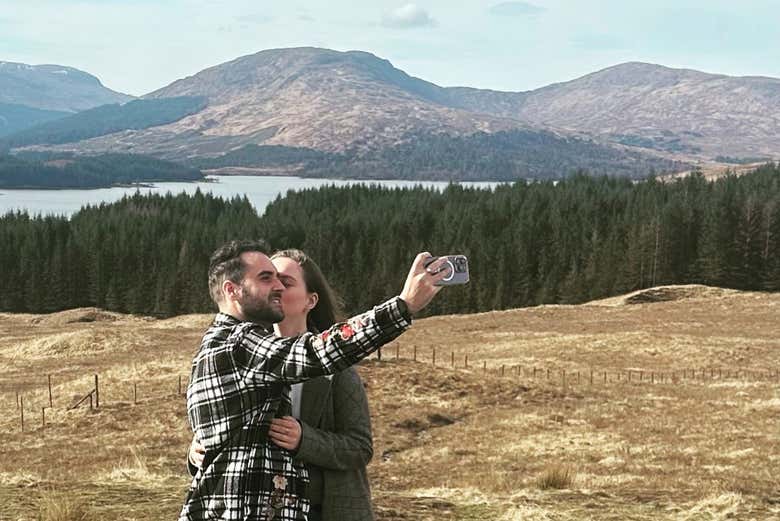 Selfie en pareja durante la excursión