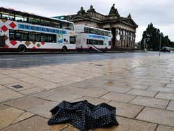 Tempo chuvoso em Edimburgo