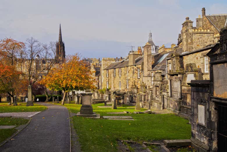 Tumbas en el Cementerio de Greyfriars Kirkyard