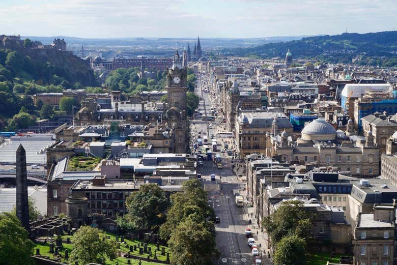 Vista aérea de Edimburgo