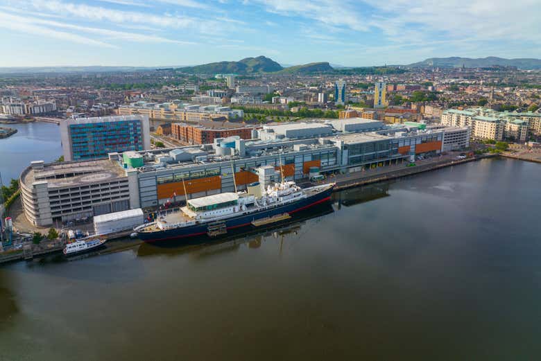 Vista aérea del puerto de Leith