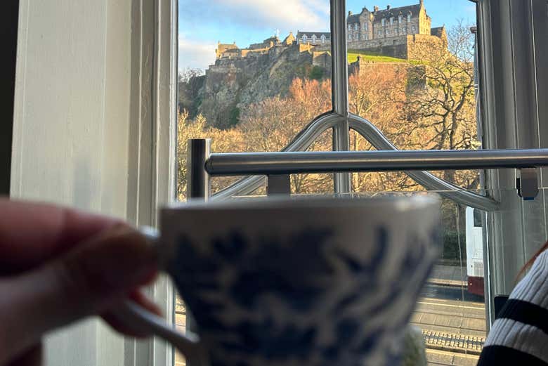 Tendréis las mejores vistas del Castillo de Edimburgo