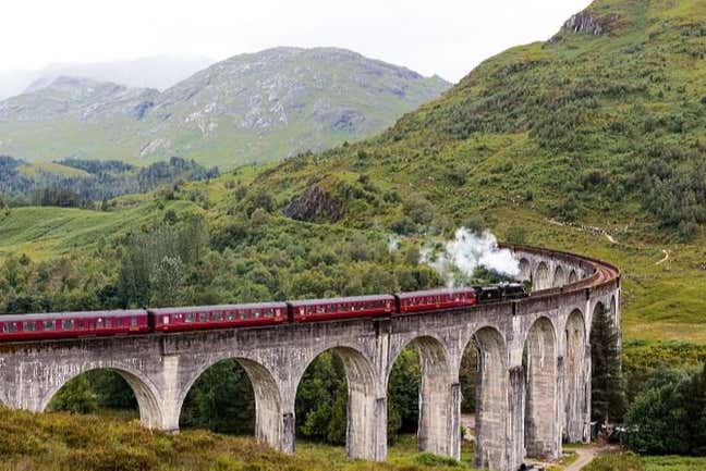 The iconic Harry Potter train