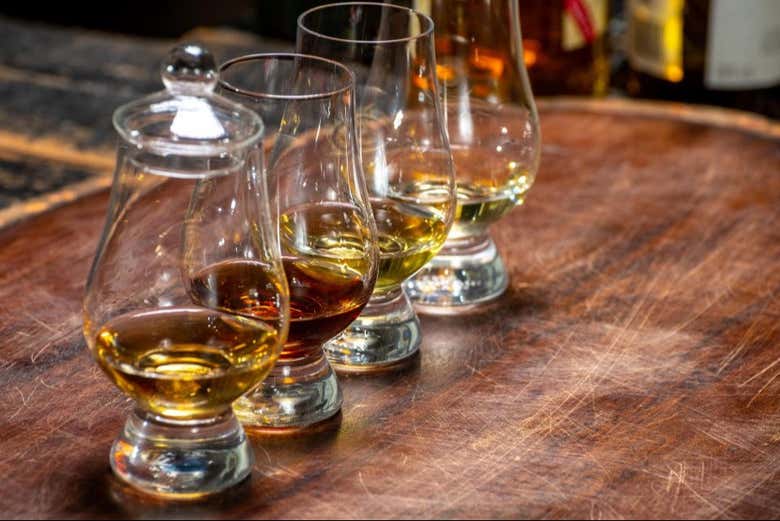 Degustazione di 4 tipi di whisky