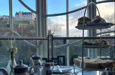 Té de la tarde con vistas al Castillo de Edimburgo