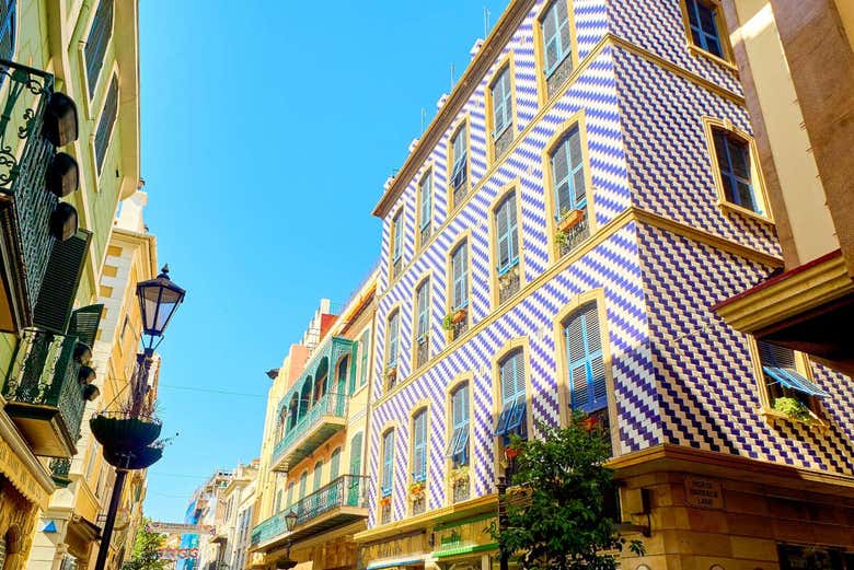 Walking down Gibraltar Main Street