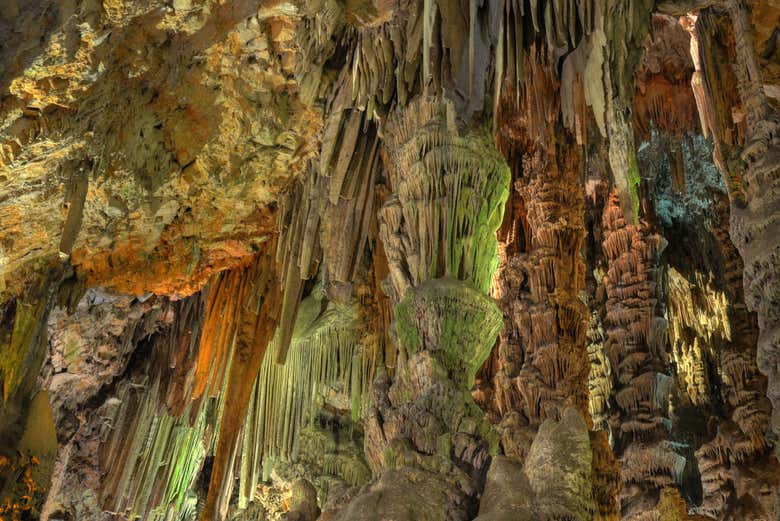 Exploring the cave of St Michael