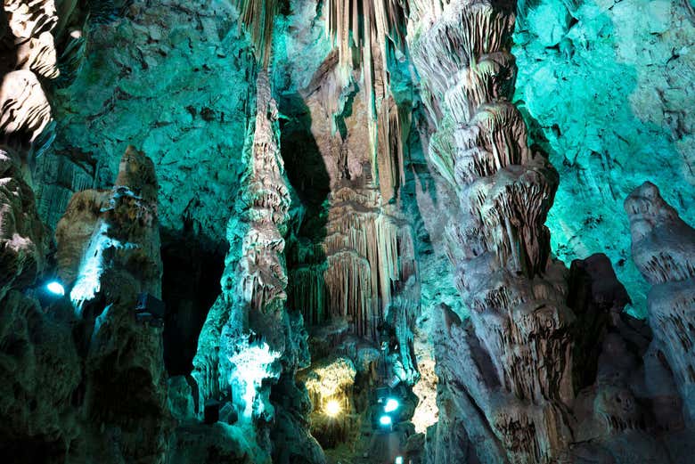 Inside the cave of St Michael