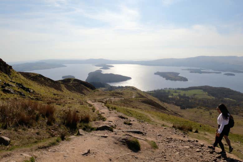 Colinas à volta do lago Lomond