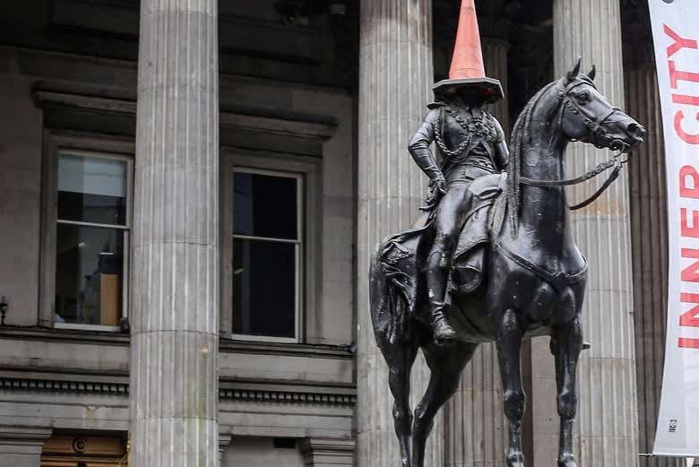 Una de las esculturas más curiosas de Glasgow