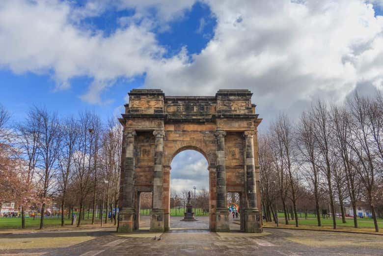 Porta de entrada do Green Park de Glasgow