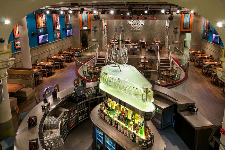 Interior del Hard Rock Cafe Glasgow