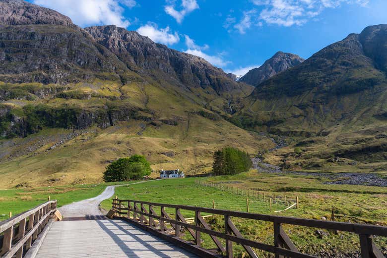 Enjoy the views of the valley of Glencoe 