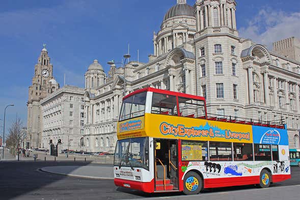 Crucero por el río Mersey + Autobús turístico de Liverpool