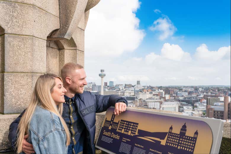 Vea Liverpool desde lo alto del Royal Liver Building