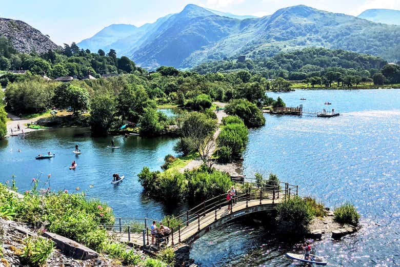 Lakes and mountains of snowdonia