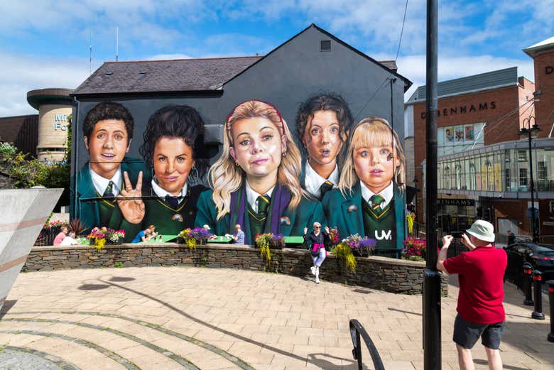 Une peinture murale à Londonderry