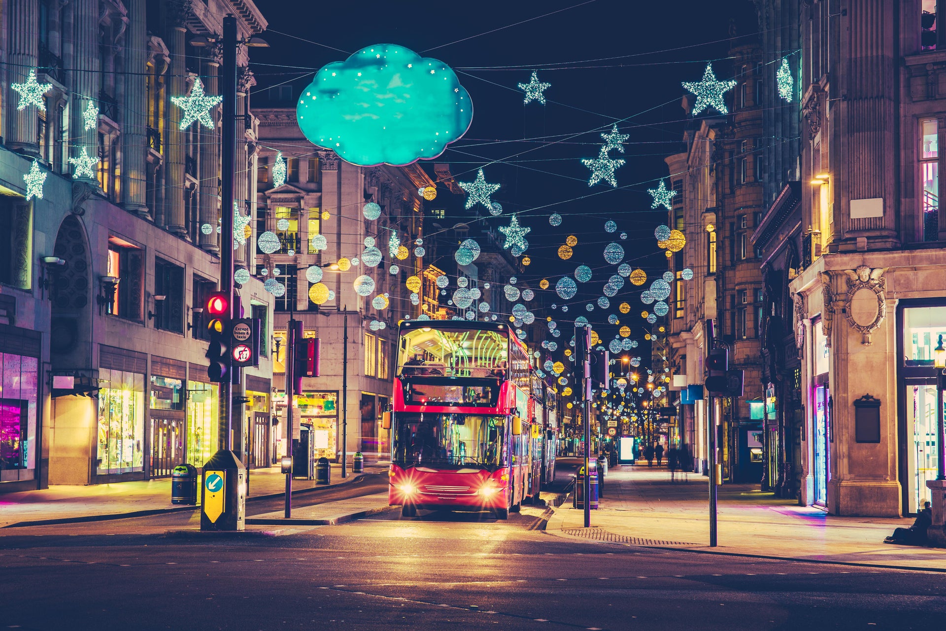 Autobus di Natale di Londra