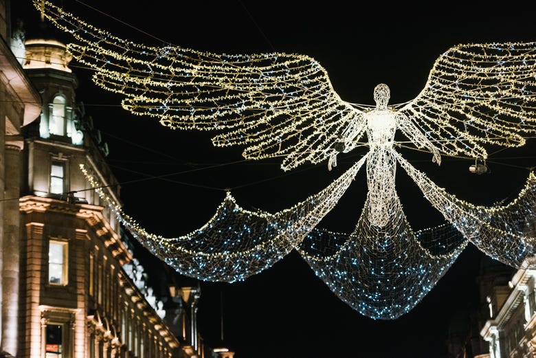 Sparkling angels on Regent Street