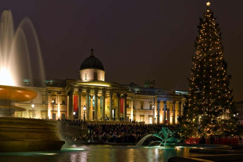 Trafalgar Square en Navidad