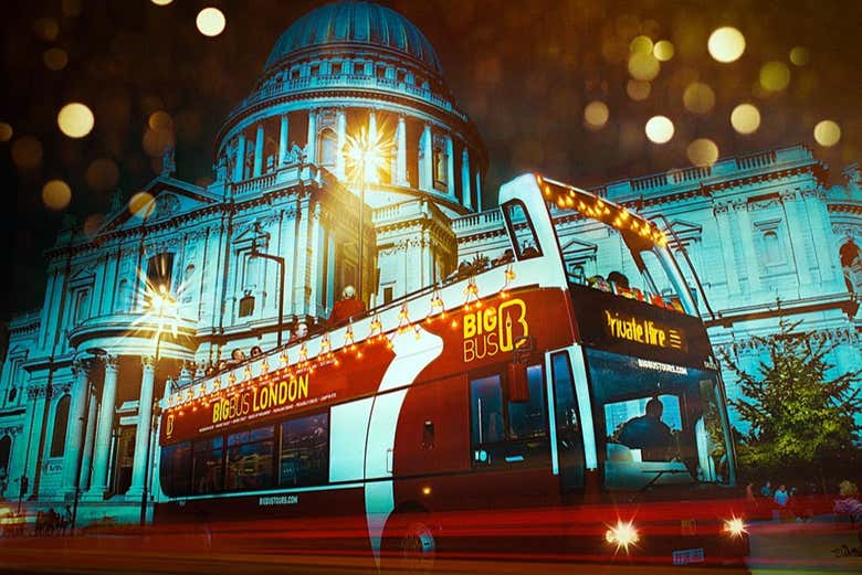 Autobuses de Navidad en Londres