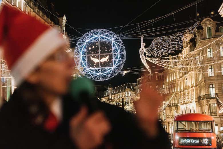Beautiful Christmas lights in central London