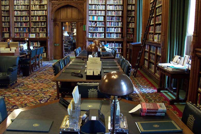 The library in the Houses of Parliament