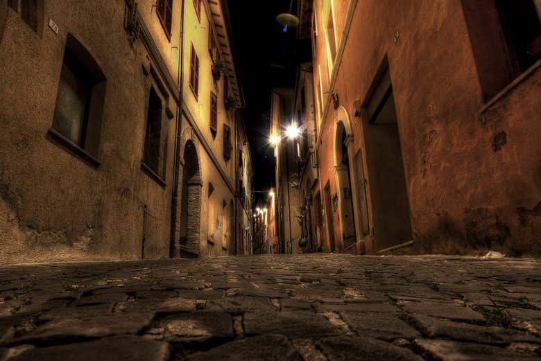 Uno de los callejones del tour