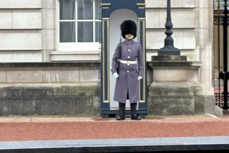 Uno de los guardias del Palacio de Buckingham