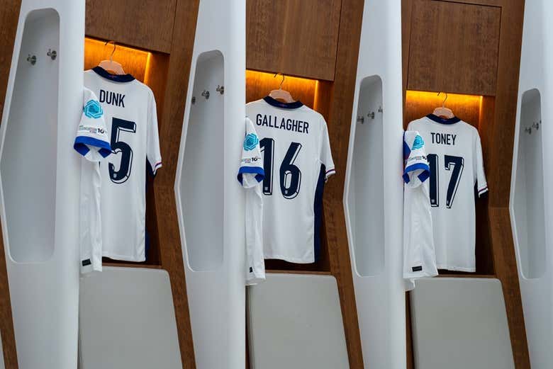Camisetas no vestiário