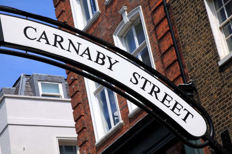Walk down Carnaby Street, famous for its fashion