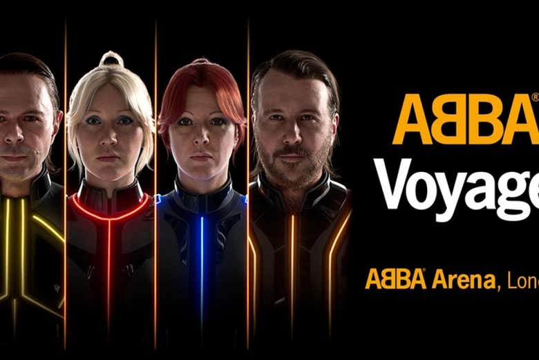 Cartaz do Abba Voyage Londres