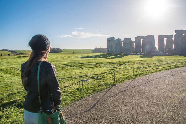 Llegando a Stonehenge