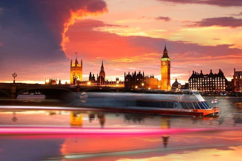 Sunset over the Houses of Parliament