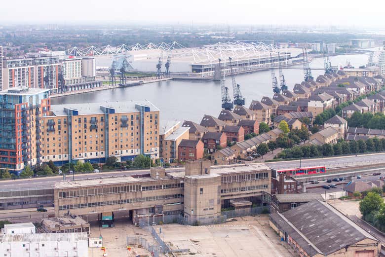 Vue panoramique sur le quartier des Docklands