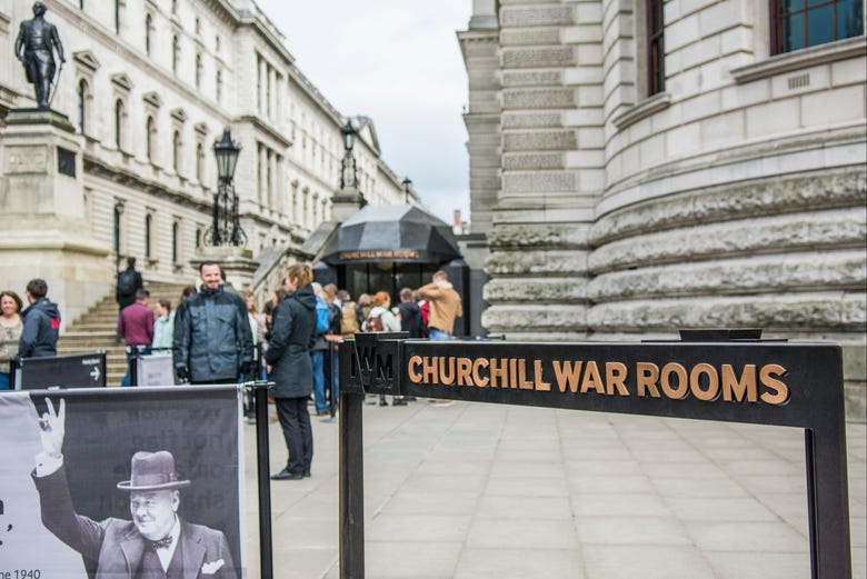 Entrada a las salas de guerra de Churchill