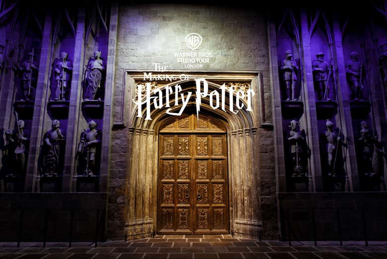 Entrada do Grande Salão de Jantar dos estúdios do Harry Potter