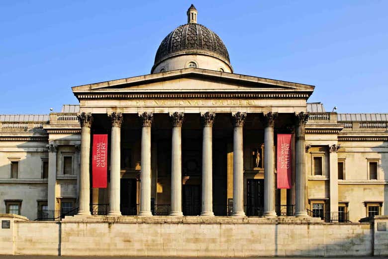 Facciata della National Gallery di Londra