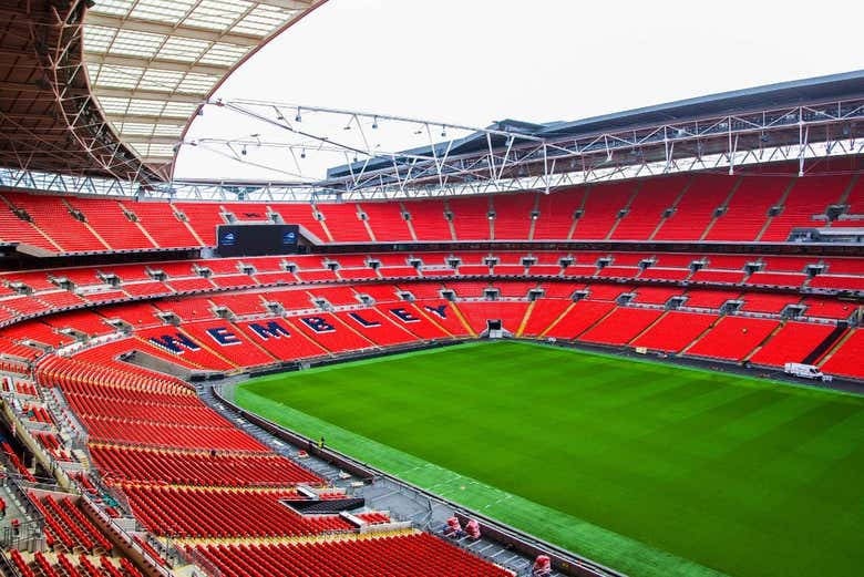 Gradas del estadio de Wembley