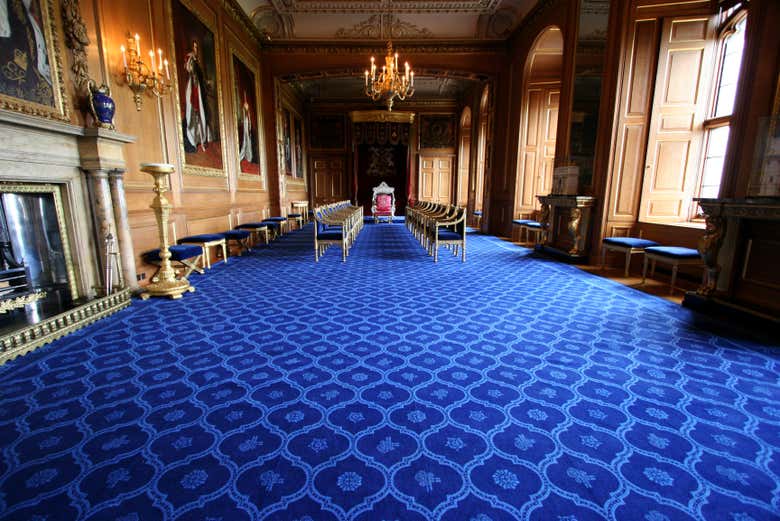 Recorriendo las diferentes estancias del castillo de Windsor