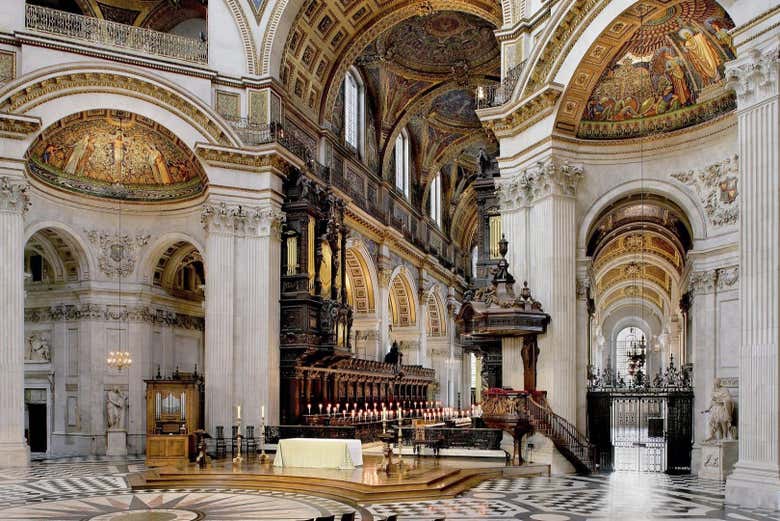 Veremos el interior de la Catedral de San Pablo