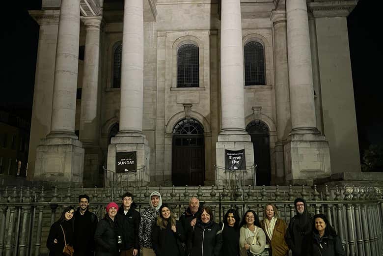Pause beneath the spire of Christ Church Spitalfields